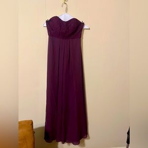 Morilee Eggplant Chiffon Bridesmaid/Prom Dress